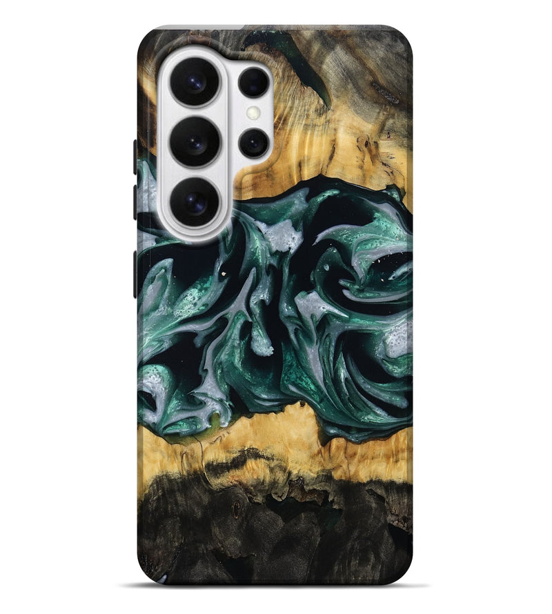 Galaxy S26 Ultra Wood Live Edge Phone Case - Linnie (Green, 809792)