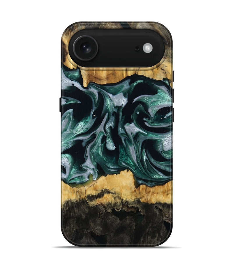 iPhone 17 Air Wood Live Edge Phone Case - Linnie (Green, 809792)