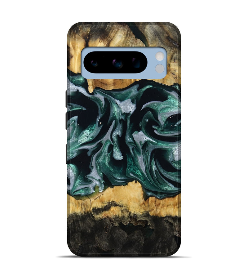 Pixel 8 Pro Wood Live Edge Phone Case - Linnie (Green, 809792)