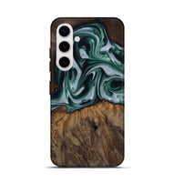 Galaxy S25 Wood Live Edge Phone Case - Delano (Green, 809799)