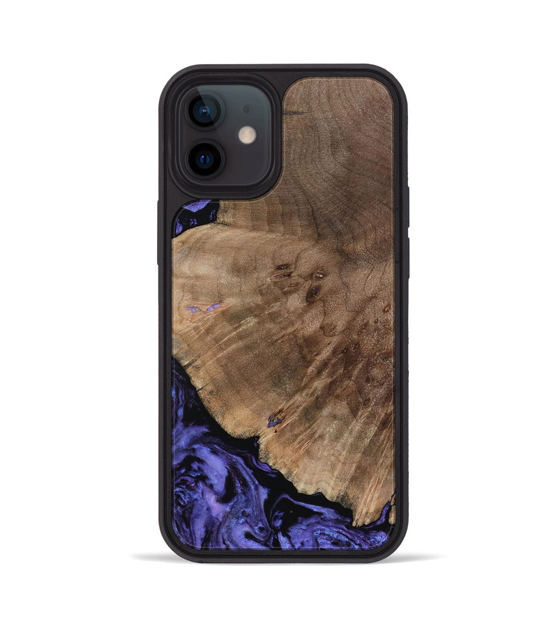 iPhone 12 Wood Phone Case - Hans (Purple, 809819)