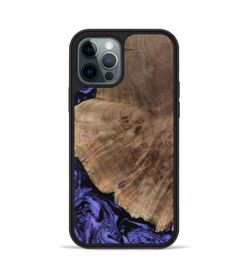 iPhone 12 Pro Wood Phone Case - Hans (Purple, 809819)