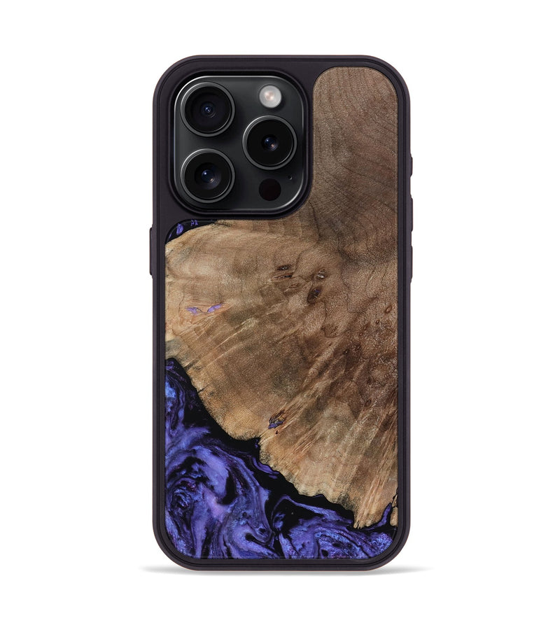 iPhone 15 Pro Wood Phone Case - Hans (Purple, 809819)