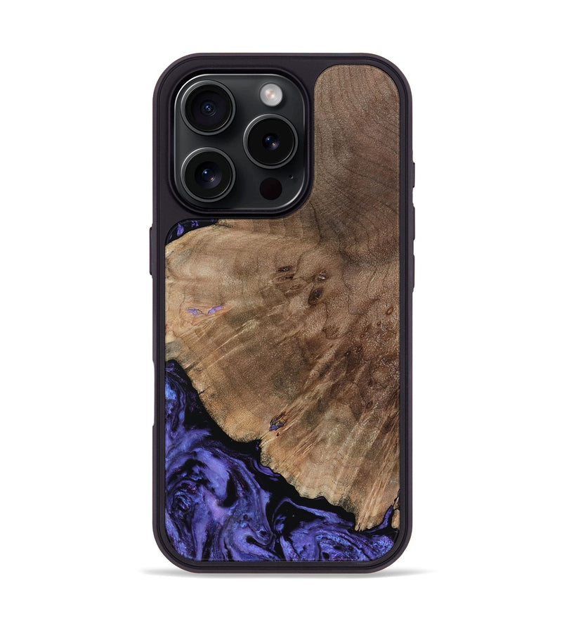 iPhone 16 Pro Wood Phone Case - Hans (Purple, 809819)