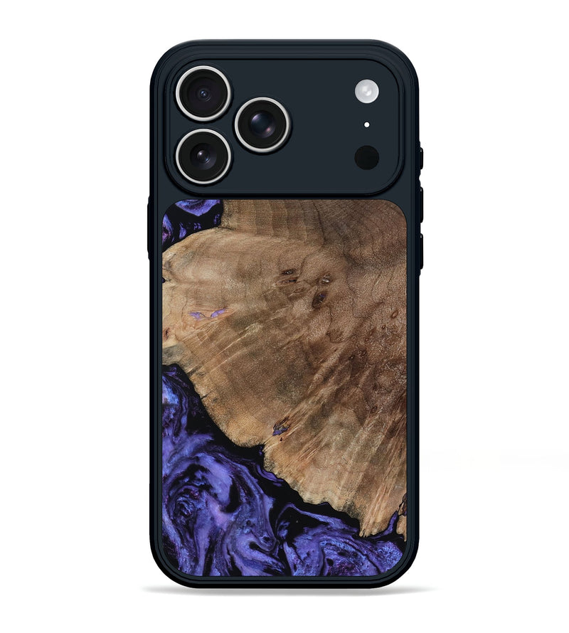 iPhone 17 Pro Max Wood Phone Case - Hans (Purple, 809819)