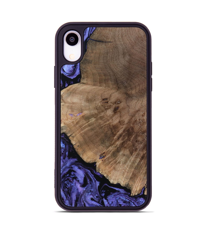 iPhone Xr Wood Phone Case - Hans (Purple, 809819)