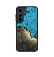 Galaxy S24 Wood Phone Case - Madelyn (Blue, 809827)