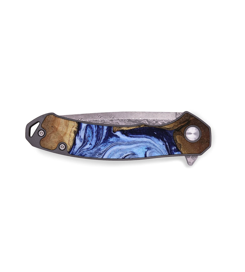 EDC Wood Pocket Knife - Kellie (Blue, 809828)