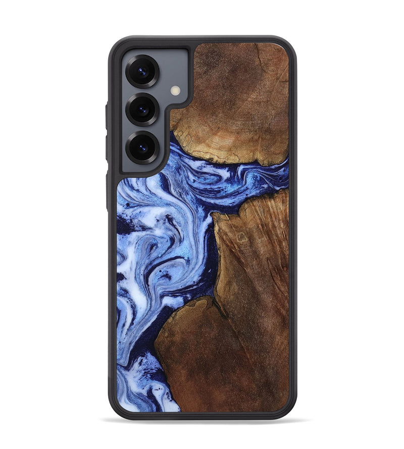Galaxy S25 Plus Wood Phone Case - Kellie (Blue, 809828)