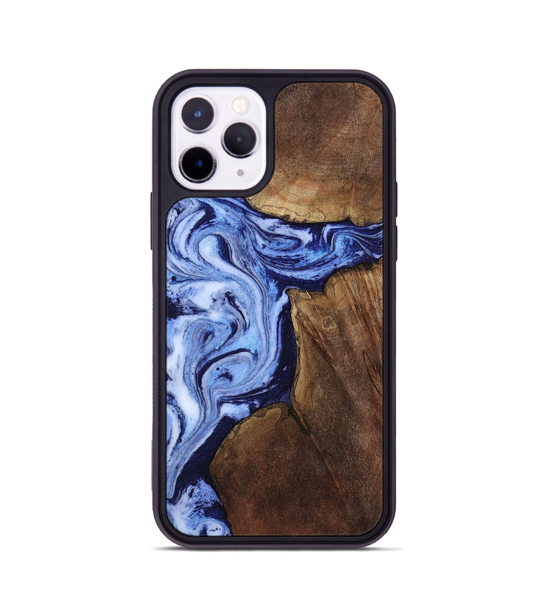 iPhone 11 Pro Wood Phone Case - Kellie (Blue, 809828)