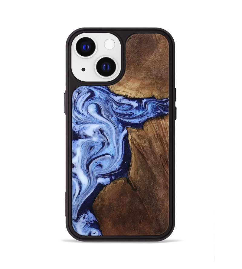 iPhone 13 Wood Phone Case - Kellie (Blue, 809828)