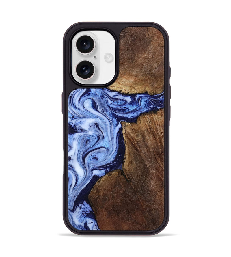 iPhone 17 Wood Phone Case - Kellie (Blue, 809828)