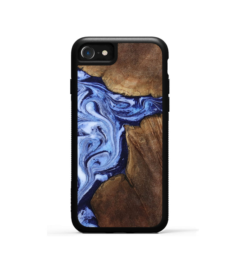 iPhone SE Wood Phone Case - Kellie (Blue, 809828)