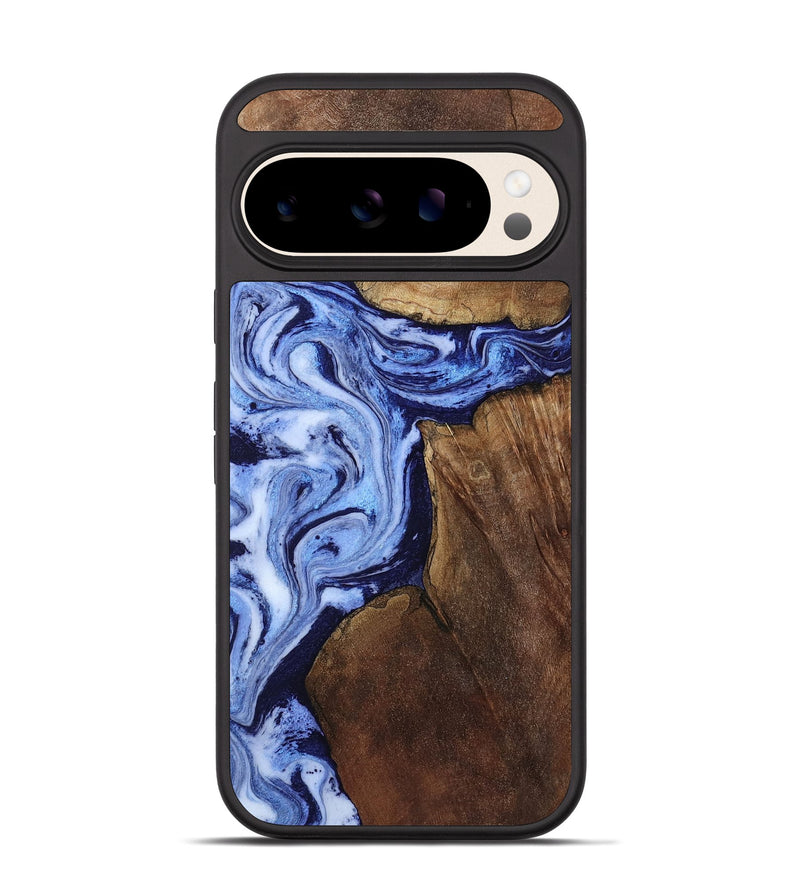 Pixel 10 Pro Wood Phone Case - Kellie (Blue, 809828)