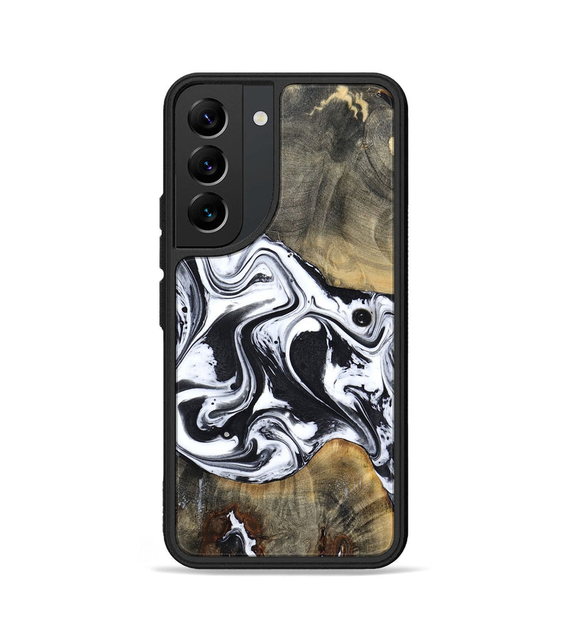 Galaxy S22 Wood Phone Case - Lorrie (Black & White, 809894)