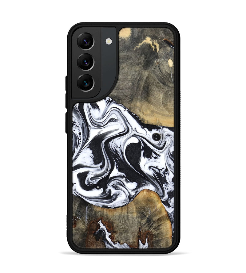 Galaxy S22 Plus Wood Phone Case - Lorrie (Black & White, 809894)
