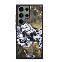 Galaxy S24 Ultra Wood Phone Case - Lorrie (Black & White, 809894)