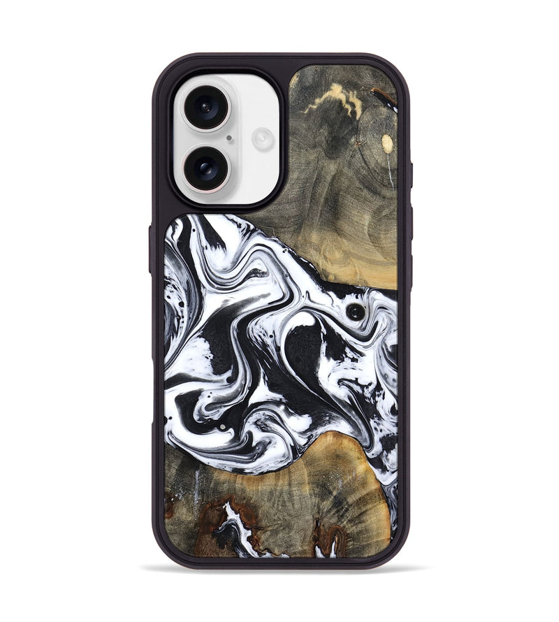iPhone 17 Wood Phone Case - Lorrie (Black & White, 809894)
