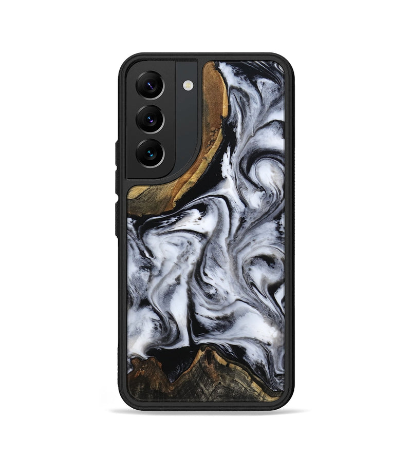Galaxy S22 Wood Phone Case - Ace (Black & White, 809895)
