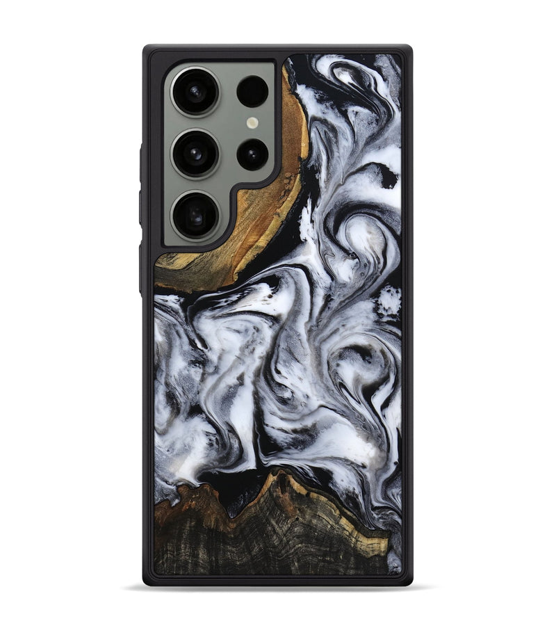 Galaxy S24 Ultra Wood Phone Case - Ace (Black & White, 809895)