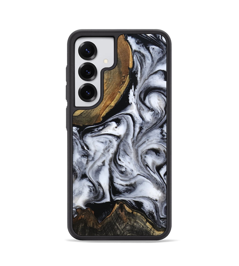 Galaxy S25 Wood Phone Case - Ace (Black & White, 809895)