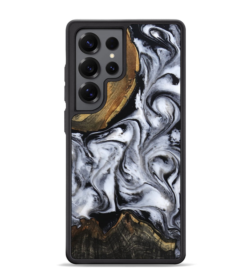 Galaxy S25 Ultra Wood Phone Case - Ace (Black & White, 809895)