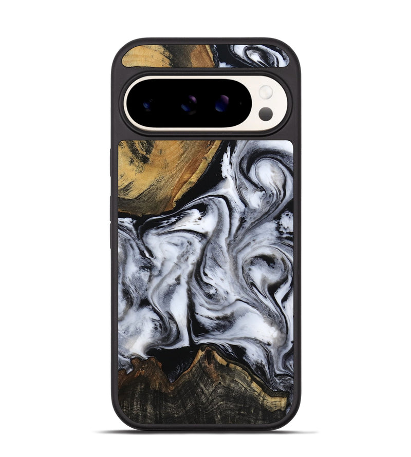 Pixel 9 Wood Phone Case - Ace (Black & White, 809895)