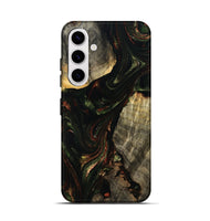 Galaxy S25 Wood Live Edge Phone Case - Daja (Green, 809905)