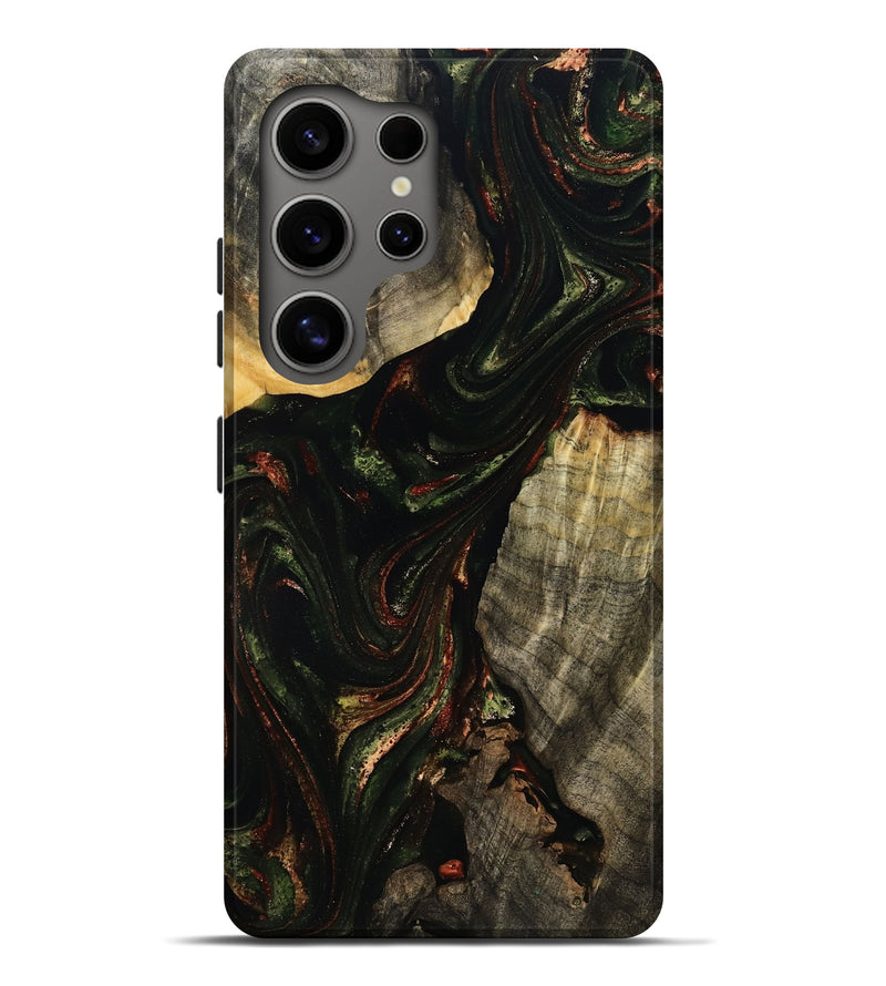Galaxy S25 Ultra Wood Live Edge Phone Case - Daja (Green, 809905)