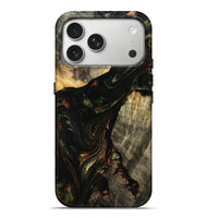 iPhone 17 Pro Max Wood Live Edge Phone Case - Daja (Green, 809905)