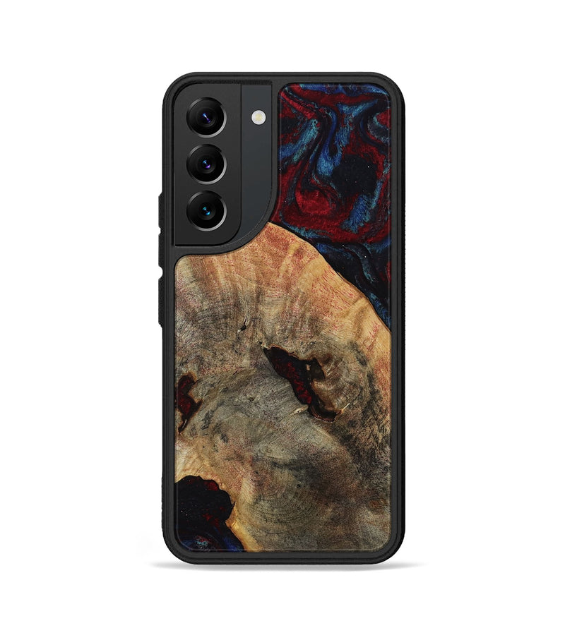 Galaxy S22 Wood Phone Case - Donie (Red, 809930)