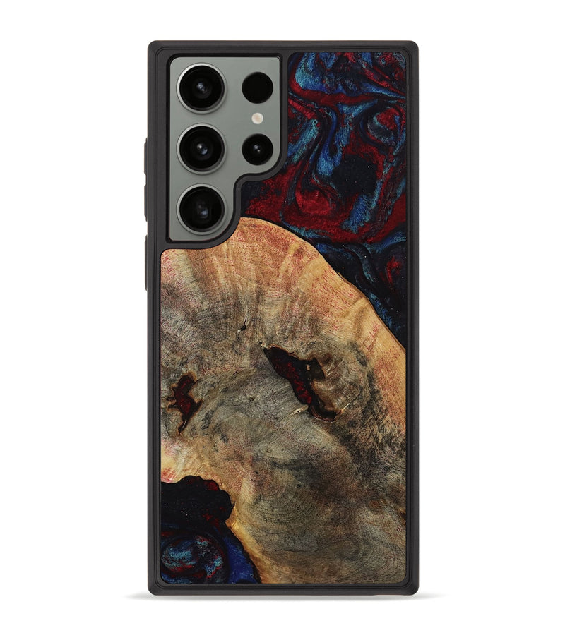 Galaxy S23 Ultra Wood Phone Case - Donie (Red, 809930)