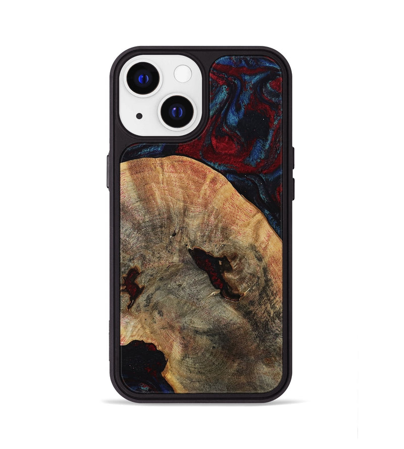 iPhone 13 Wood Phone Case - Donie (Red, 809930)