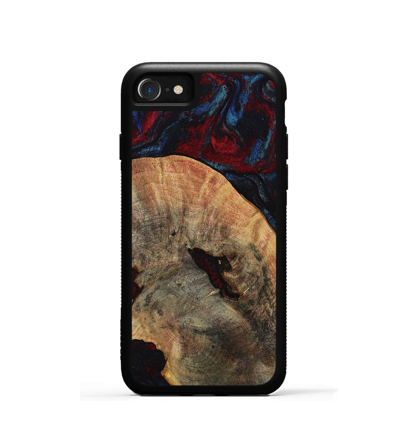 iPhone SE Wood Phone Case - Donie (Red, 809930)