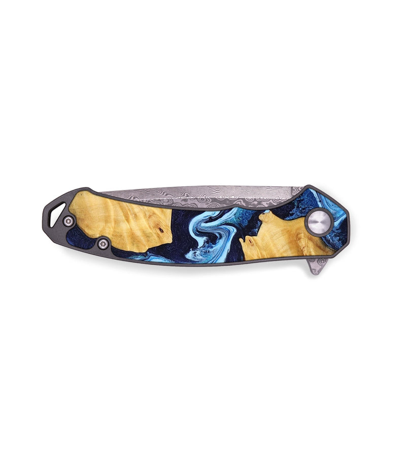 EDC Wood Pocket Knife - Stephan (Blue, 809932)
