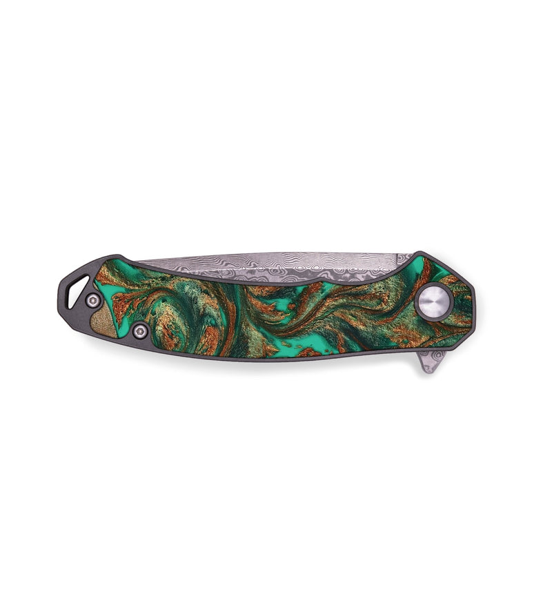 EDC Wood Pocket Knife - Kashton (Green, 809944)