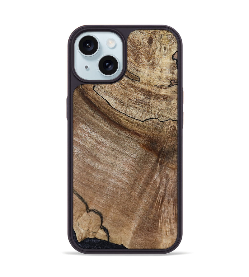 iPhone 15 Wood Phone Case - Wilmer (Wood Burl, 809970)