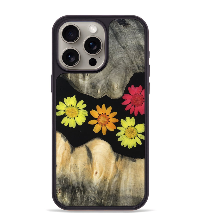 iPhone 15 Pro Max Wood Phone Case - Agatha (Bloom, 810019)