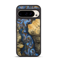 Pixel 10 Wood Phone Case - Gaye (Teal & Gold, 810129)