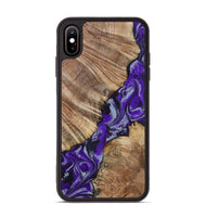 iPhone Xs Max Wood Phone Case - Huey (Purple, 810132)