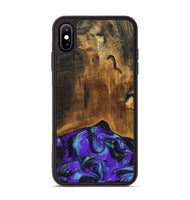 iPhone Xs Max Wood Phone Case - Adelina (Purple, 810133)