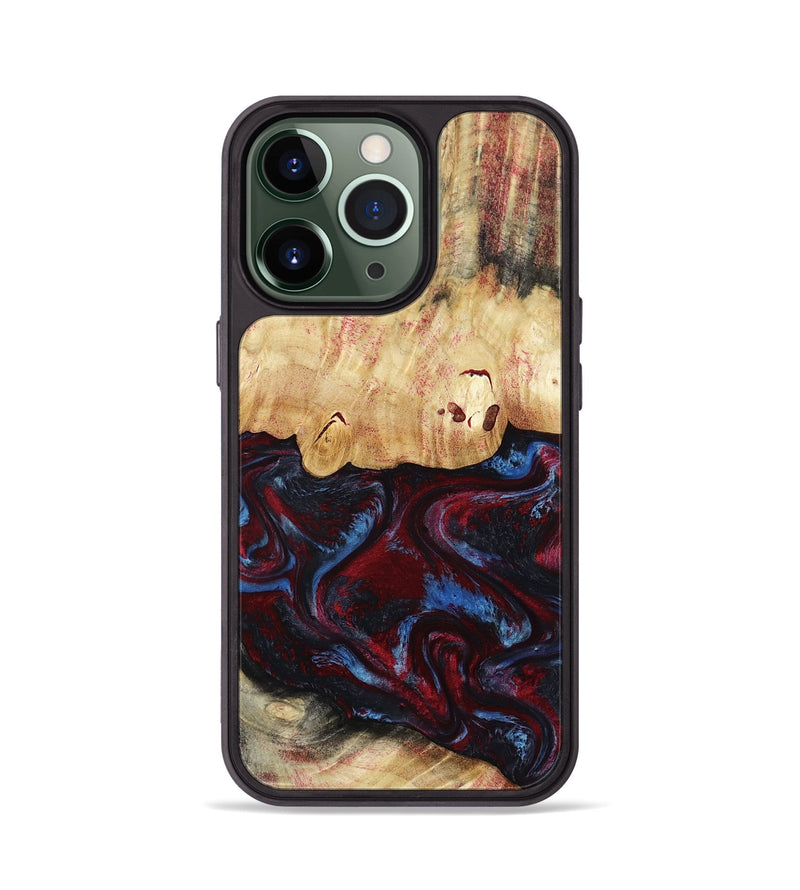 iPhone 13 Pro Wood Phone Case - Sharla (Red, 810136)