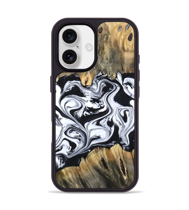 iPhone 17 Wood Phone Case - Jayceon (Black & White, 810143)