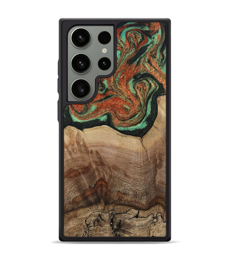 Galaxy S24 Ultra Wood Phone Case - Danelle (Green, 810156)