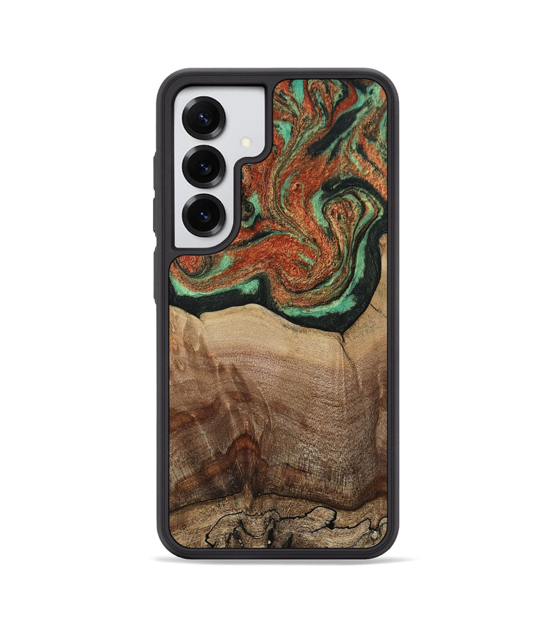 Galaxy S25 Wood Phone Case - Danelle (Green, 810156)