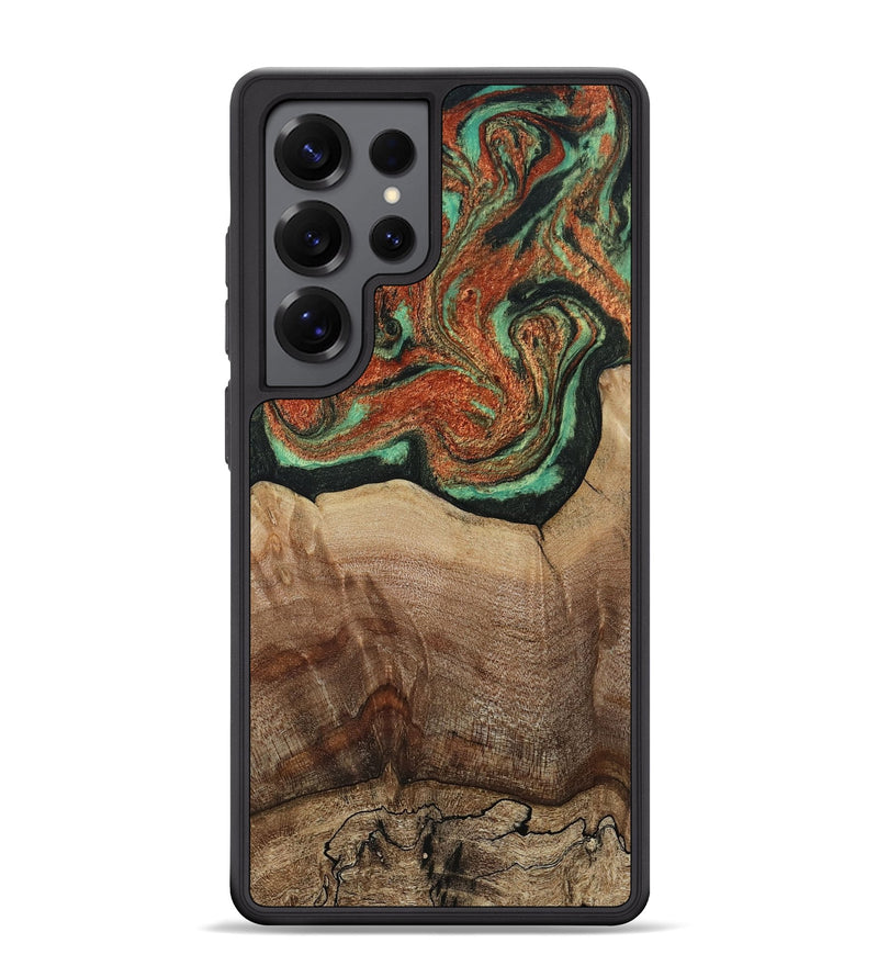 Galaxy S25 Ultra Wood Phone Case - Danelle (Green, 810156)