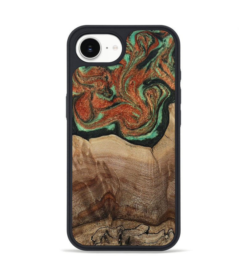 iPhone 16e Wood Phone Case - Danelle (Green, 810156)
