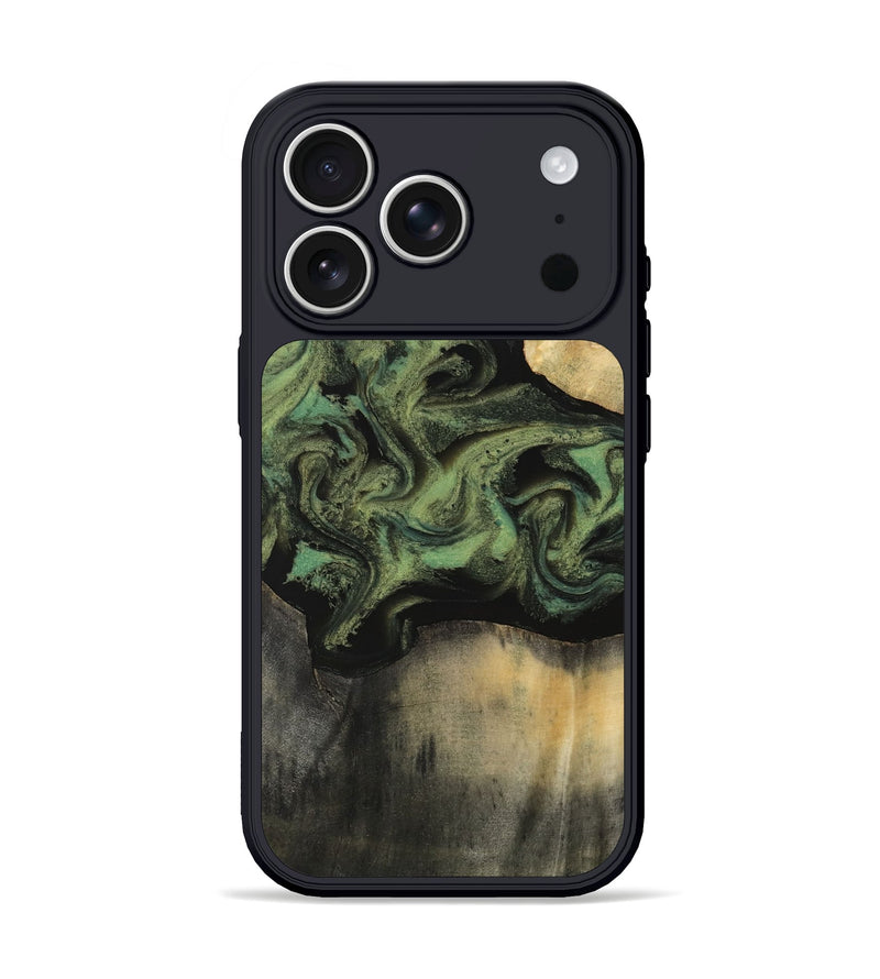 iPhone 17 Pro Wood Phone Case - Sydni (Green, 810158)