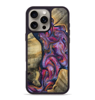 iPhone 16 Pro Max Wood Phone Case - Rayna (Blue, 810283)