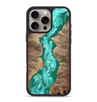 iPhone 16 Pro Max Wood Phone Case - Brenda (Green, 810289)